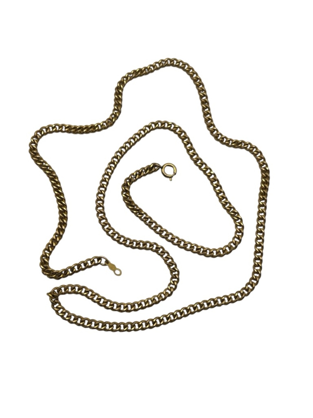 12k gold filled AJC Co curb chain vintage necklace